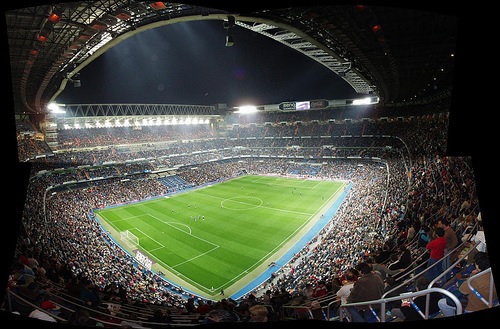 Santiago Bernabeu is one of the top football stadiums in the world...